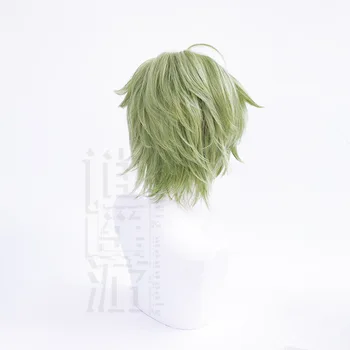 Game Nu: Carnival Cosplay Olivine Wig Green Short Heat Resistant Synthetic Hair Cosplay Perukai 1
