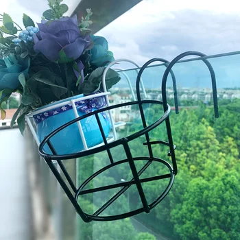 Geležinis menas Pakabinami krepšiai Gėlių vazonas Balkonas Pakabinamas augalas Apvalūs stelažai Turėklai Tvora Lauko langas Bonsai stovas Stovo apdaila