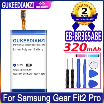GUKEEDIANZI akumuliatorius EB-BR360ABE EB-BR365ABE 320mAh Samsung Gear Fit2 Fit 2 R360 Fit2 Pro Fitness SM-R365 R365 akumuliatoriai