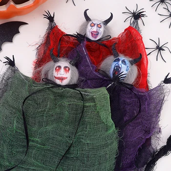 Helovino siaubo žaislinis pakabukas Piktoji dvasia Kabantis dekoras Sukurtas rekvizitas vaiduoklių namams Laimingo Helovino vaiduoklių festivalio vakarėlio dekoras