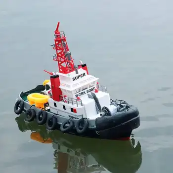 Henglong 3810 greitaeigis kateris Didelio greičio vaikų belaidė elektrinė gaisrinė valtis Modelis Nardymo valtis Berniukas žaislinė nuotolinio valdymo valtis 0