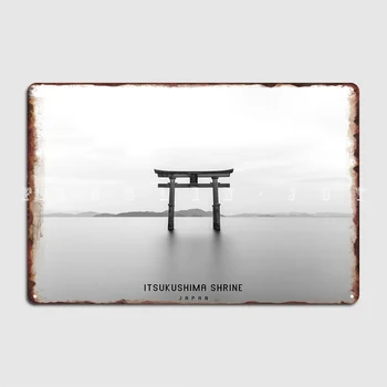 Itsukushima Shrine Metal Sign Pub Home Plates Design Skardos ženklo plakatas