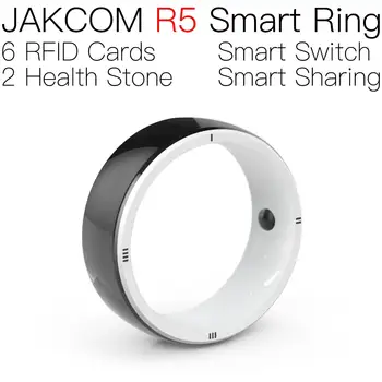 JAKCOM R5 Smart Ring Super vertė nei s966 valdymas 868mhz kabelio kaklaraištis rfid žarnos žyma elektroninės id žymos prox 125 ntag215 juoda