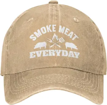 Juokinga skrybėlių dūmų mėsa Kasdienė skrybėlė Vyrai Beisbolo kepurės Juokingos kepurės
