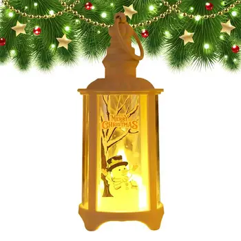 Kalėdinių žibintų ornamentas LED kalėdinė rankų dekoracija Daugkartinio naudojimo Helovino žibintas Pakabinkite naktinę šviesą sodo lauko barui