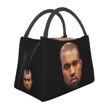 Kanye West Funny Meme izoliuotas pietų krepšys moterims Terminis aušintuvas Bento Box darbo kelionės