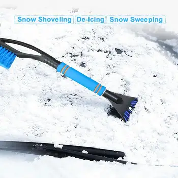 Kelių automobilių ledo grandiklis Universalus automobilių ledo grandiklis Daugkartinis sniego valymo šluota sniego šepetys nuimamas ledo grandiklis automobiliams visureigiams 3