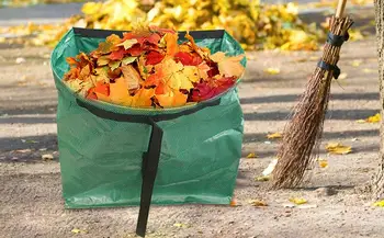 Kiemo atliekų maišai Nešiojami didelės talpos sodo lapų maišai Daugkartinio naudojimo sodo lapų surinkimo atliekų maišas Sodo šiukšlių maišas su rankena 3