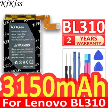KiKiss Nauja baterija Lenovo Legion Duel Pro L79031 BL310 BL312 Mobilusis telefonas Batterij 3150mAh BL 310 BL 312 baterija