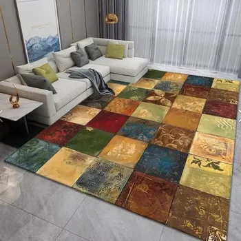 Kilimėliai miegamajam Šiaurietiško stiliaus Didelio ploto kilimai svetainei Lengva prižiūrėti Rūbinės kilimas Paprastas ir minkštas poilsio kilimas 4