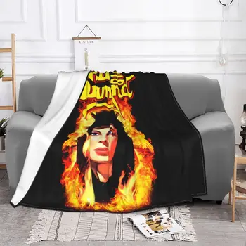 King Diamond CD Cvr Fatal Portrait Mercyful Fate Blanket Autumn On Couch Lightweight Shoes Throws Camping Blanket 1