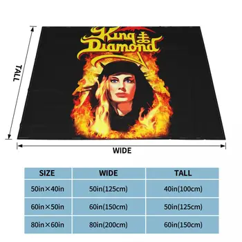 King Diamond CD Cvr Fatal Portrait Mercyful Fate Blanket Autumn On Couch Lightweight Shoes Throws Camping Blanket 3