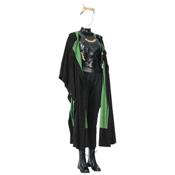 Loki Season One Cosplay kostiumas Lady Loki Sylvie Apranga Išgalvotas karnavalas Helovinas Vaidmenų žaidimo drabužiai Pilni komplektai su batais