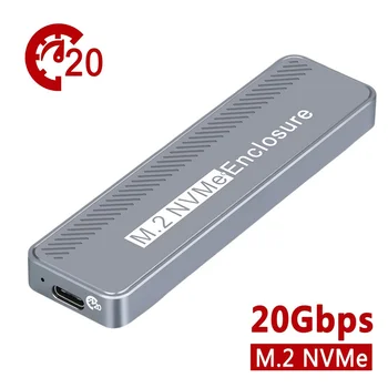 M.2 NVMe SSD korpusas SSD korpuso korpusas USB3.2 GEN2 * 2 20Gbps kietojo kūno disko korpusas MAX 4TB, skirtas 
