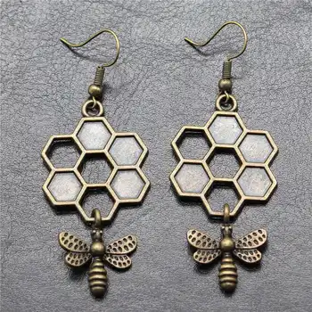Medaus bičių auskarai 