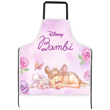 Miniso Disney Bambi Elnias Spausdinti Virtuvės virimo prijuostė Poliesteris vandeniui atsparus aliejus moteriai Avental De Cozinha Delantal Cocina