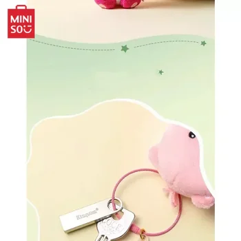 MINISO Original Loopy Sitting Doll Plush Bag Key Pakabukas Madingas pakabukas Mielas animacinis dekoravimas Šventinės dovanos vaikams 4