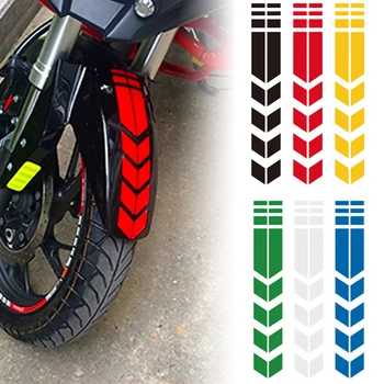 Motociklo strėlės juostelės lipdukai Sparno pasta Universalus vandeniui atsparus alyvai atsparus atspindintis motociklo juostos lipdukas Moto priedai