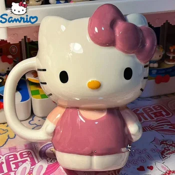 Nauja Hello Kitty Sanrio Plush Kawaii animacinis filmas Mielos lėlės Kt Peteliškės keraminis puodelis Anime pliušinis žaislas mergaitėms Gimtadienio dovana