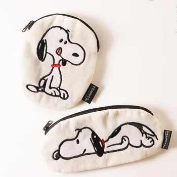 Nauja miela Snoopy monetų piniginė Kawaii drobinis krepšys Akiniai Kosmetinė studento kanceliarinės prekės Pieštukas Laikymo krepšiai Žaislai Gimtadienio dovanos