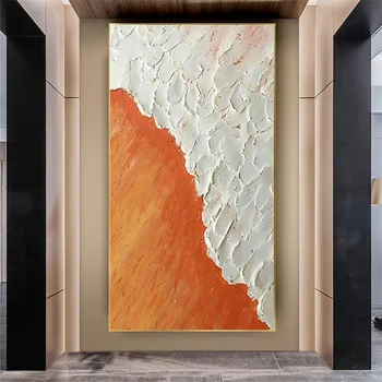 Nauji dizainai Sunki tekstūruota abstrakti aliejinė tapyba Rankų darbo sienų paveikslų menas Storas akrilo drobės plakatas Dekoro namų ekspozicija Freska 0