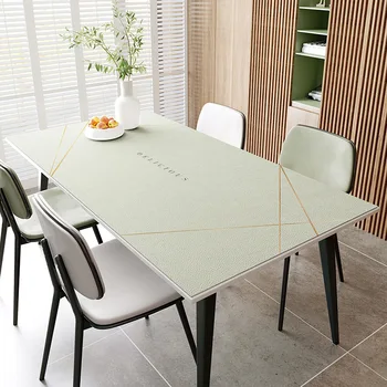 Nordic Light Luxury Style Kavos staliuko užvalkalas Aliejiniai staltiesiai Virtuvės dekoravimas Darbalaukio apsauga Darbalaukio reikmenys 2