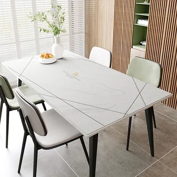 Nordic Light Luxury Style Kavos staliuko užvalkalas Aliejiniai staltiesiai Virtuvės dekoravimas Darbalaukio apsauga Darbalaukio reikmenys 5