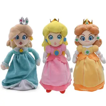 Original 23cm Super Mario Plush Star Princess Peach Toad Stuffted Toys Lovely Birthday Christmas Dolls for Kids