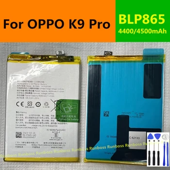 Originalus BLP865 4500mAh pakaitinis akumuliatorius, skirtas OPPO K9 Pro K9Pro KEYM00 išmaniajam mobiliajam telefonui