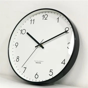 Paprastas 30cm sieninis laikrodis Modernaus dizaino plexiglass kvarcas Nutildyti Klok pakabinamas laikrodis miegamasis Namų dekoras Svetainė montres murale