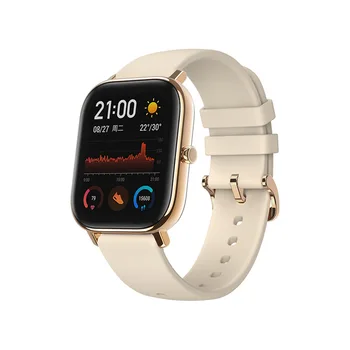 Pasaulinė versija GTS išmanusis laikrodis GPS veikia sportinis širdies ritmas 5ATM vandeniui atspari apyrankė AMOLED išmanusis Android laikrodis