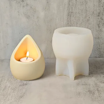 pasidaryk pats kiaušinių lukštų žvakių laikiklis derva silikoninė forma vandens lašų rašiklio laikiklis gėlių vazonas laikymo dėžutė betono cemento gipso silikono forma