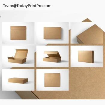 Perdirbkite pagal užsakymą atspausdintas gofruoto kartono siuntimo dėžutes pasirinktinio logotipo kartoninė pašto dėžutė