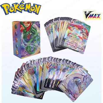 Pokemon English Card GX VMax Mega Energy TRAINER VSTARS Shiny Card Pokemon Game Trading Collection Card Vaikų žaislų dovanos