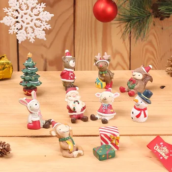 Populiarus dizainas Unikalūs Kalėdų senelio papuošalai Dervos amatai Kūrybinės kalėdinės dovanos Pagrindinis Pasipuoškite Foto rekvizitai