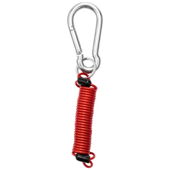 Priekabos spyruoklinės virvės saugos sagtis, Zip 4 pėdų atsiskyręs kabelis 80-01-2140 (raudona)