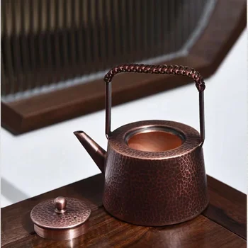 Rankų darbo arbatinukas, arbatos virdulys, kaltas amatas, grynas varinis arbatas, 400ML 2