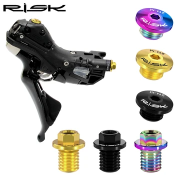 RISK Titanium Road Bike Cycling Parts Schaltung Bleed Bolts/Hose Locking Screw 2vnt For SHIMANO R7020 R8020 R8070 R8170 R9170