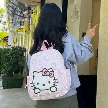Sanrio Kawaii Anime Hello Kitty My Melody Student Schoolbag Didelės talpos Kuromi Cinnamoroll Kalėdų Helovino mergaičių dovanos