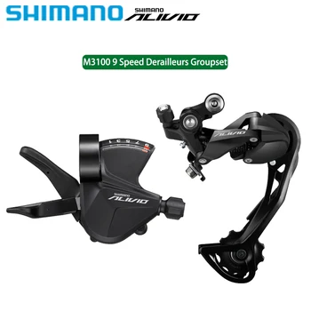 Shimano Alivio M3100 Suit Shifter Lever Rear Harailleur SGS 9s Mini Groupset skirtas MTB dviračių kalnų dviračiui Original Shimano 9V