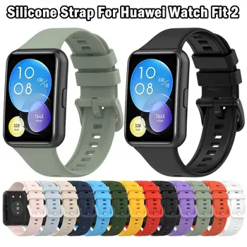 Silicone Smart Wrist Watchband Sport Replacement Bracelet Band for Huawei Watch Fit 2 Strap Correa Accessories