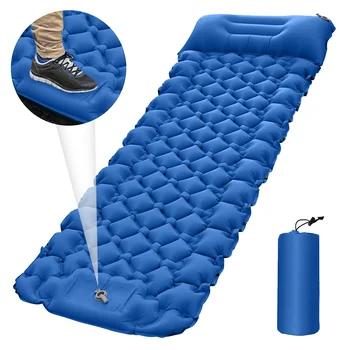 Single Ultralight Sleeping Pad Nešiojamas lauko kempingo kilimėlis Pripučiamas oro čiužinys Žygiai Trekking Piknikas Miego kilimėlis