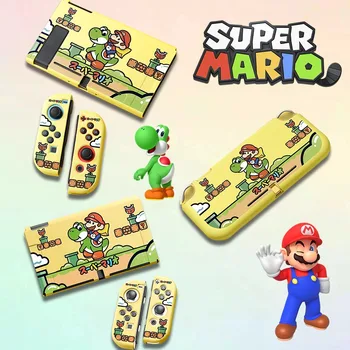 Super Mario smūgiams atsparus jungiklio dėklas, skirtas Nintendo Switch Ns Oled Lite Cartoon Silicone Cartoon Soft Cover žaidimų konsolės priedams