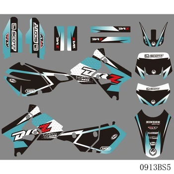 SUZUKI DRZ400 SM S E DRZ 400 SM S E 2000-2020 Full Graphics Decals Lipdukai Motociklo fonas Pasirinktinio numerio pavadinimas