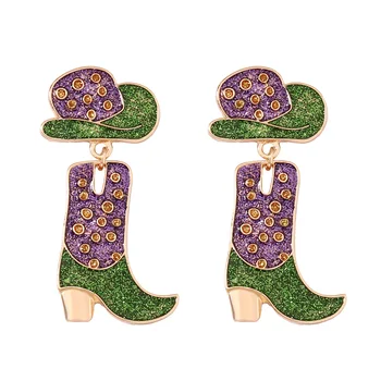 Temperamentas Prabangūs spalvingi batai Auskarai moteriškiems papuošalams